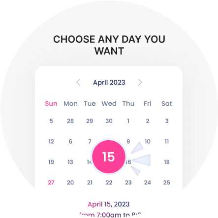 Salonbookly app screen for choosing nail services
